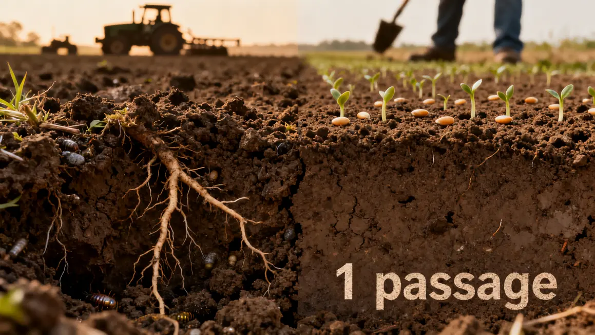 herse rotative sol aeré semences germination passage