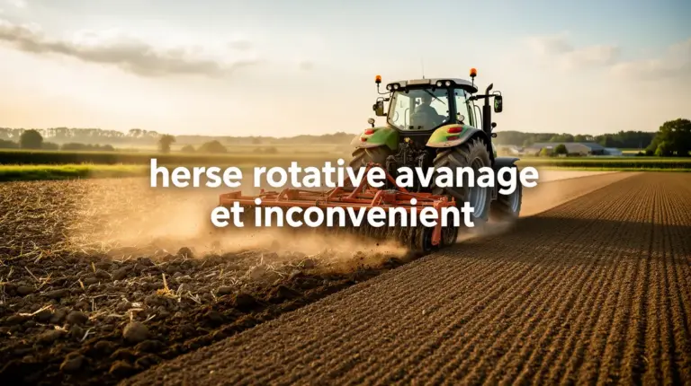 champ prepare herse rotative avantage inconvenience