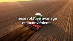 vue aerienne d'une herse rotative sur champ prepare