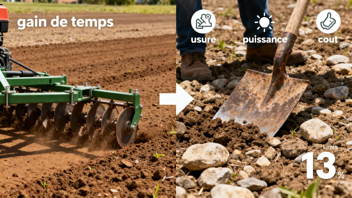 herse rotative comparatif avantages limites usure cout