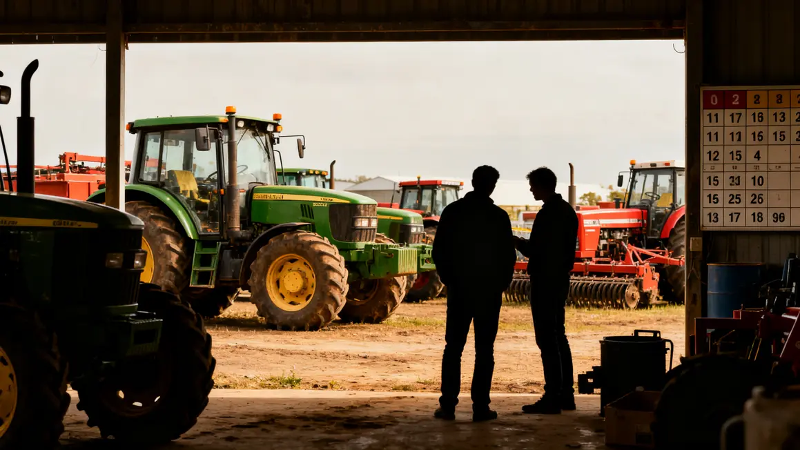 analyse parc tracteurs materiel agricole exploitation