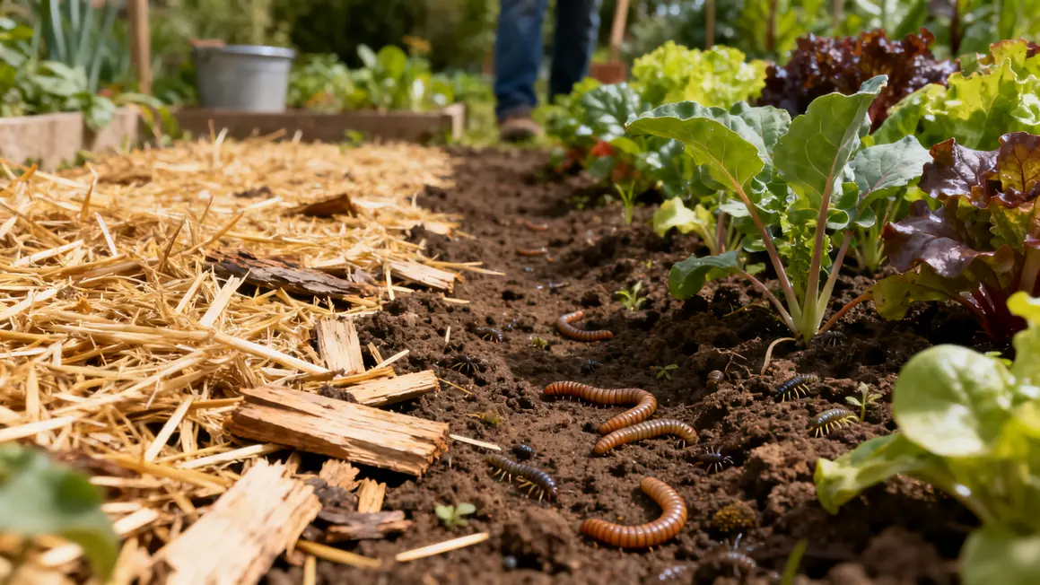 potager biodiversite sol couvert paille BRF