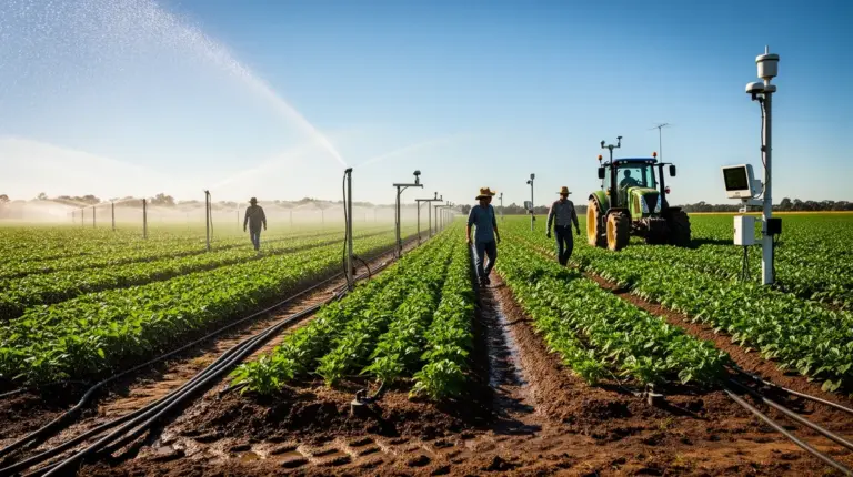 exploitation agricole 2026 systeme irrigation connectee