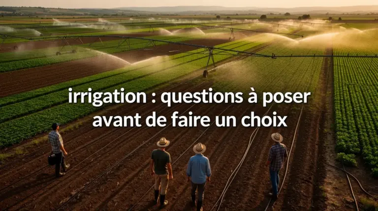 champs irrigues systemes d'arrosage questions choix
