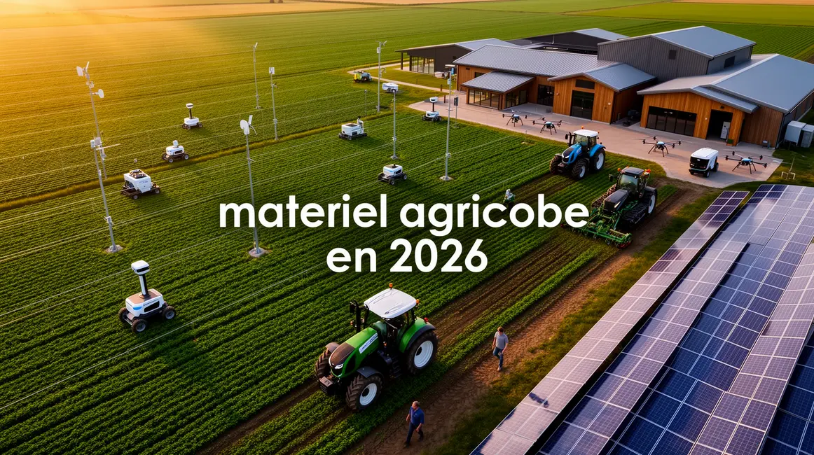 exploitation agricole moderne avec materiel agricole en 2026