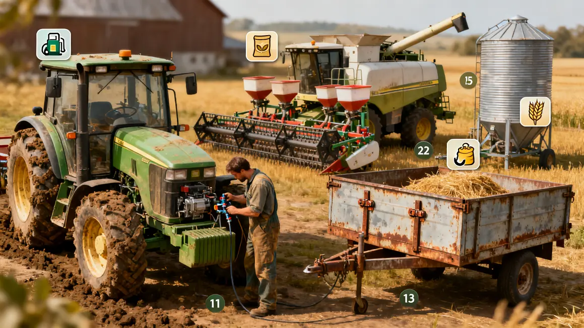 materiel agricole tracteur moissonneuse semoir categories
