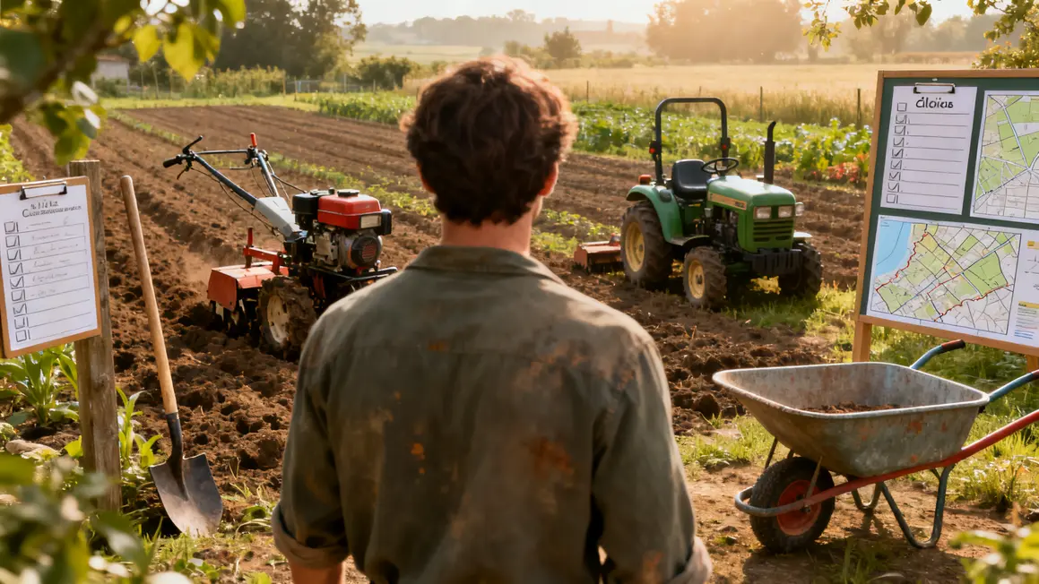 choix materiel agricole checklist parcelle