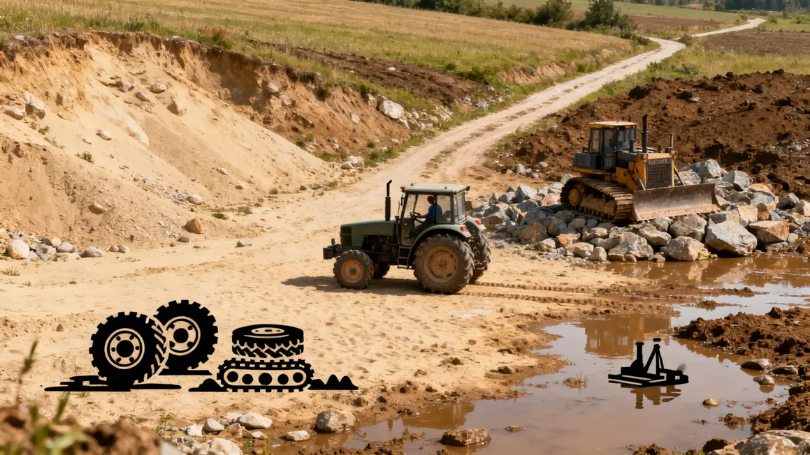 Materiel agricole contraintes sol topographie machines