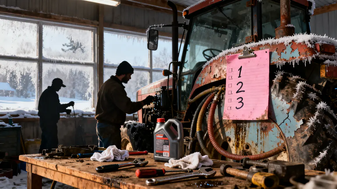 materiel agricole entretien maintenance checklist