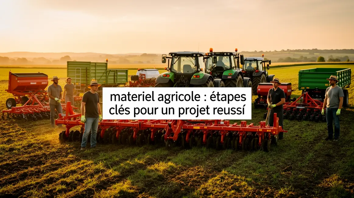 champ materiel agricole tracteur projet reussi
