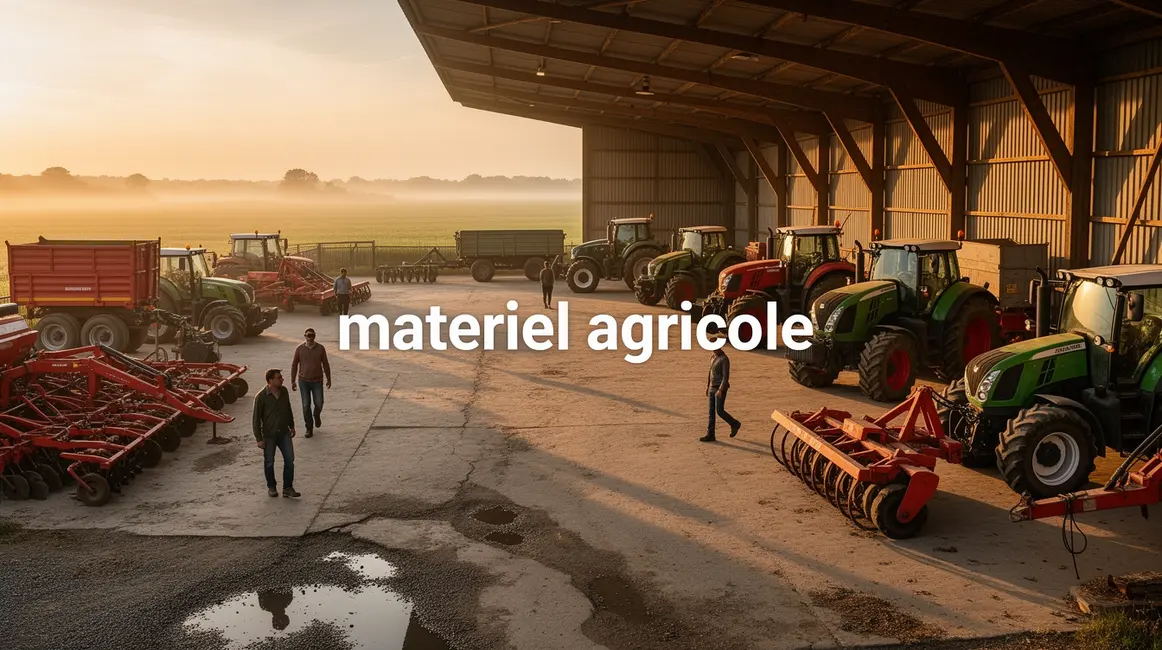 hangar ferme materiel agricole lever soleil