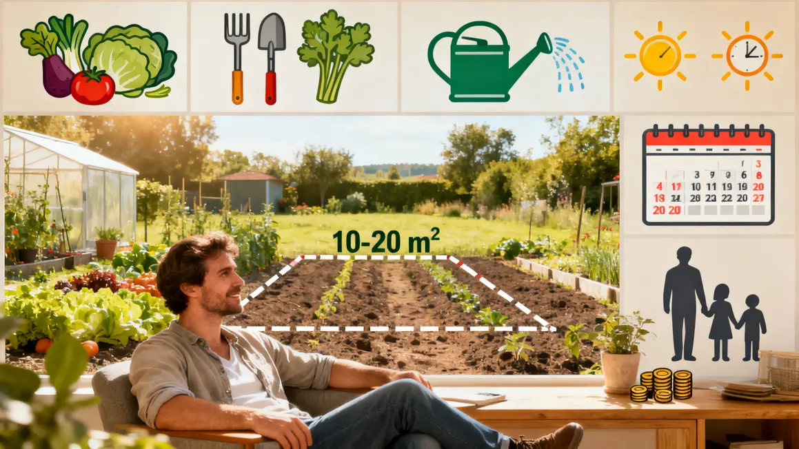 tableau mural checklist potager objectifs planning pictogrammes