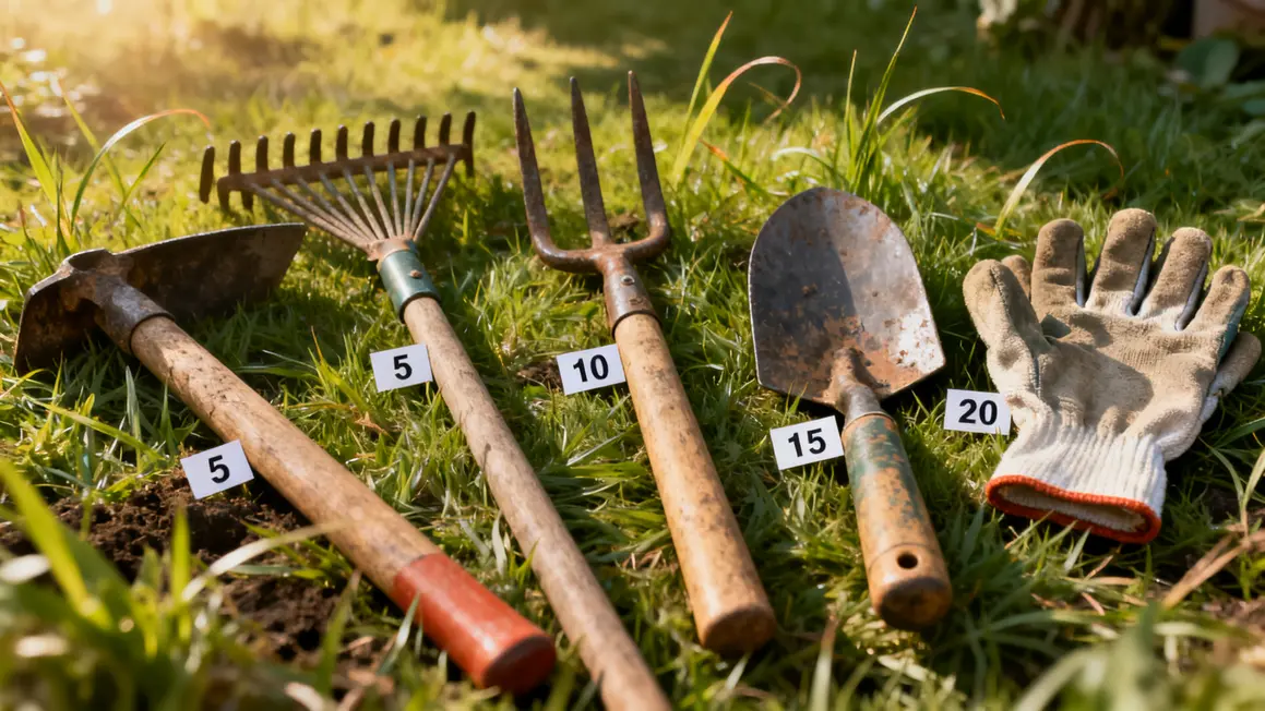 alignement outils manuels et prix materiel agricole petit potager