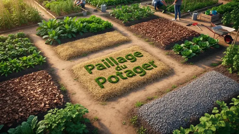 potager luxuriant mulchs divers paillage