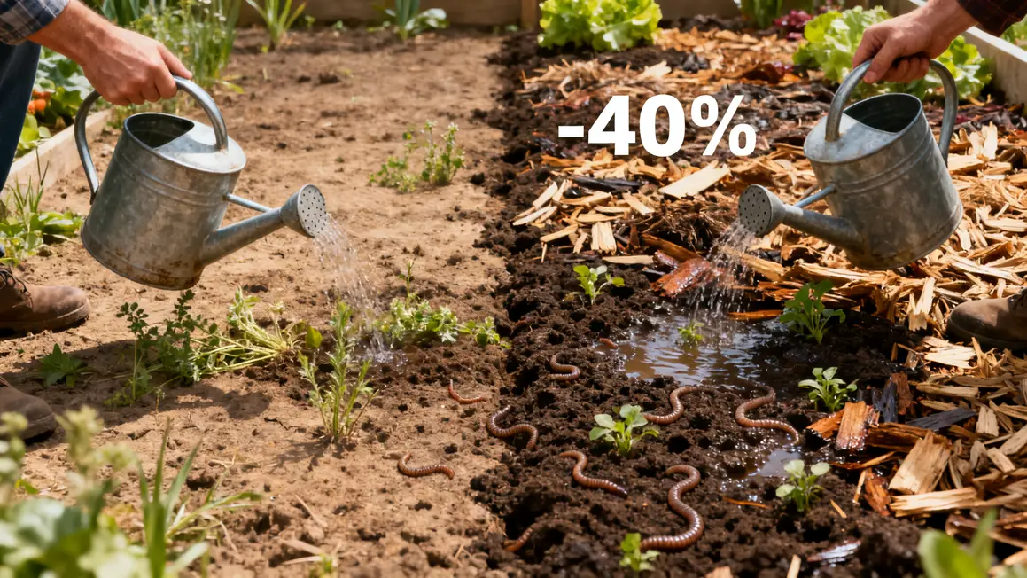 Comparatif sol nu sol paillé potager moins d’arrosage