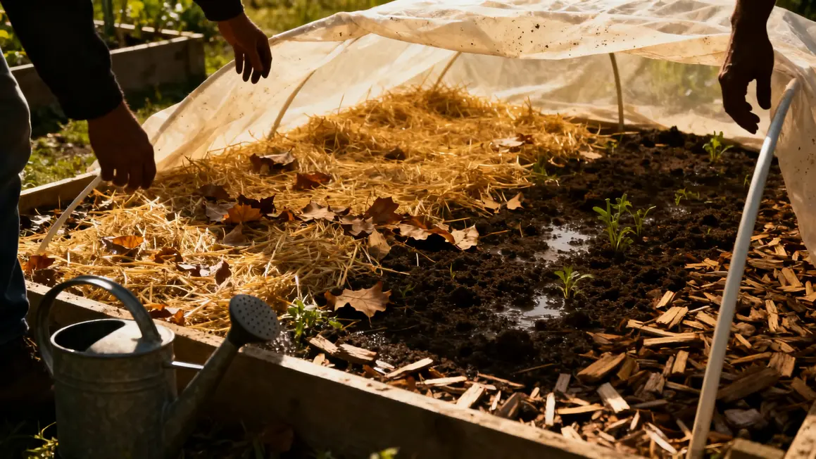 potager bio couvert paillage moins arrosage moins desherbage