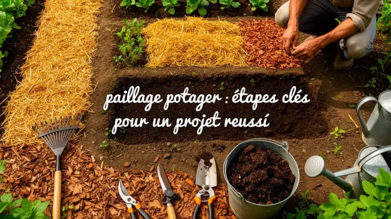 potager parcelles paillage naturel paille feuilles brf