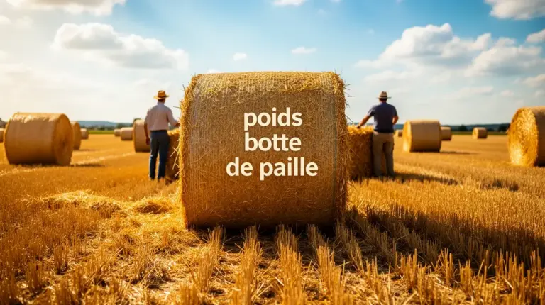 poids botte de paille rectangulaires rondes