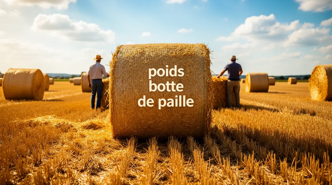 poids botte de paille rectangulaires rondes
