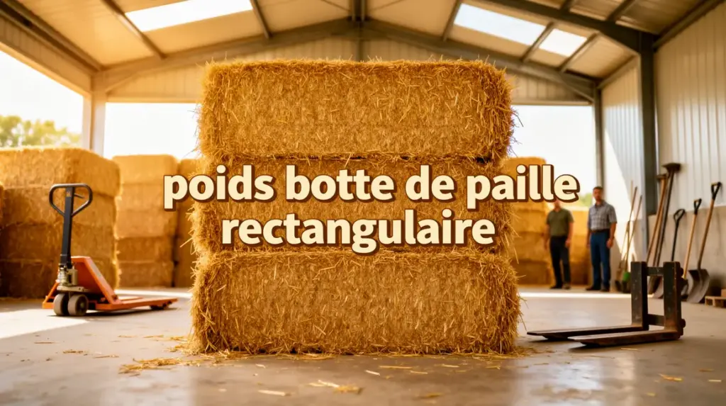 photo botte de paille rectangulaire poids hangar agricole