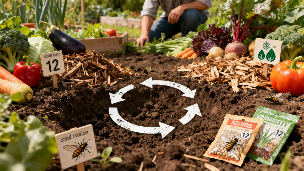 sol fertile potager bio legumes biodiversite paillage