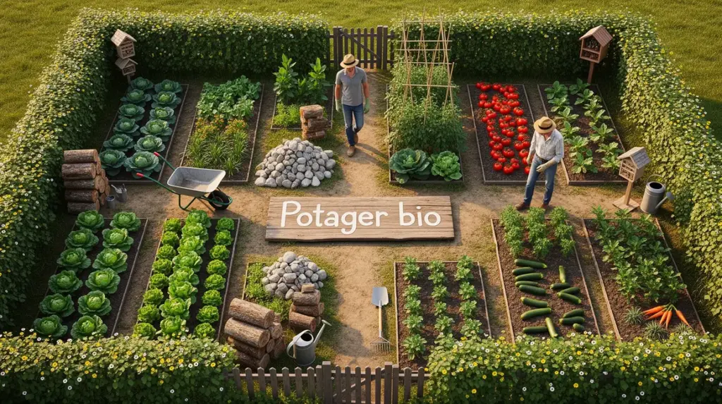 potager bio organise biodiversite haies insectes outils