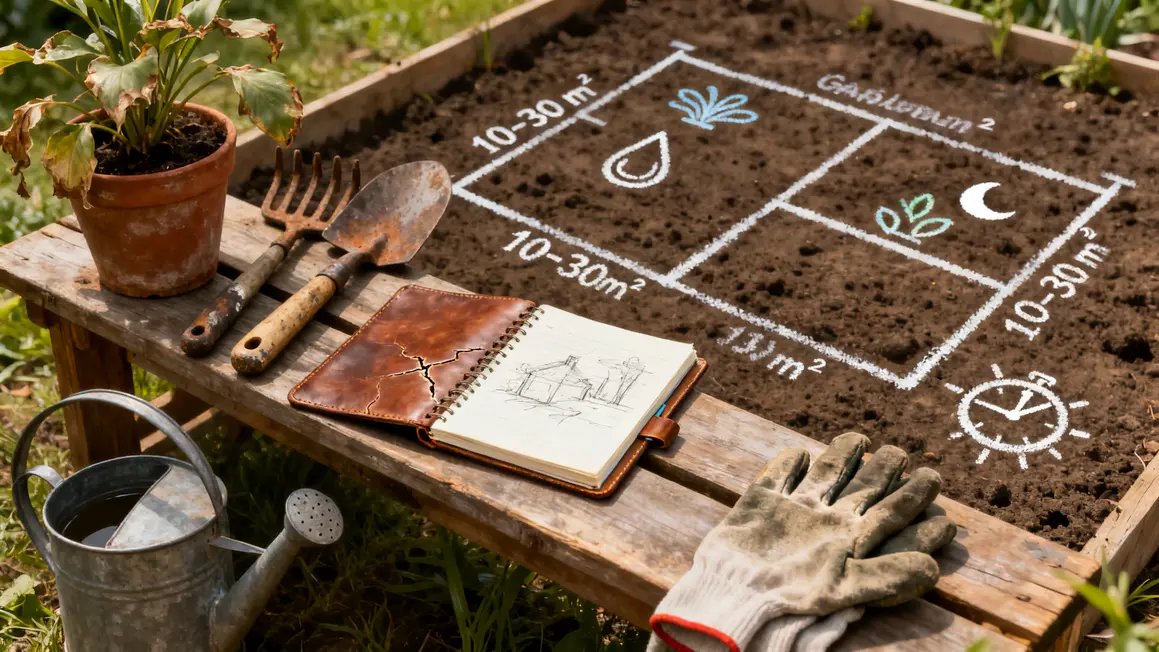 planche jardin evaluation besoins gestion projet potager