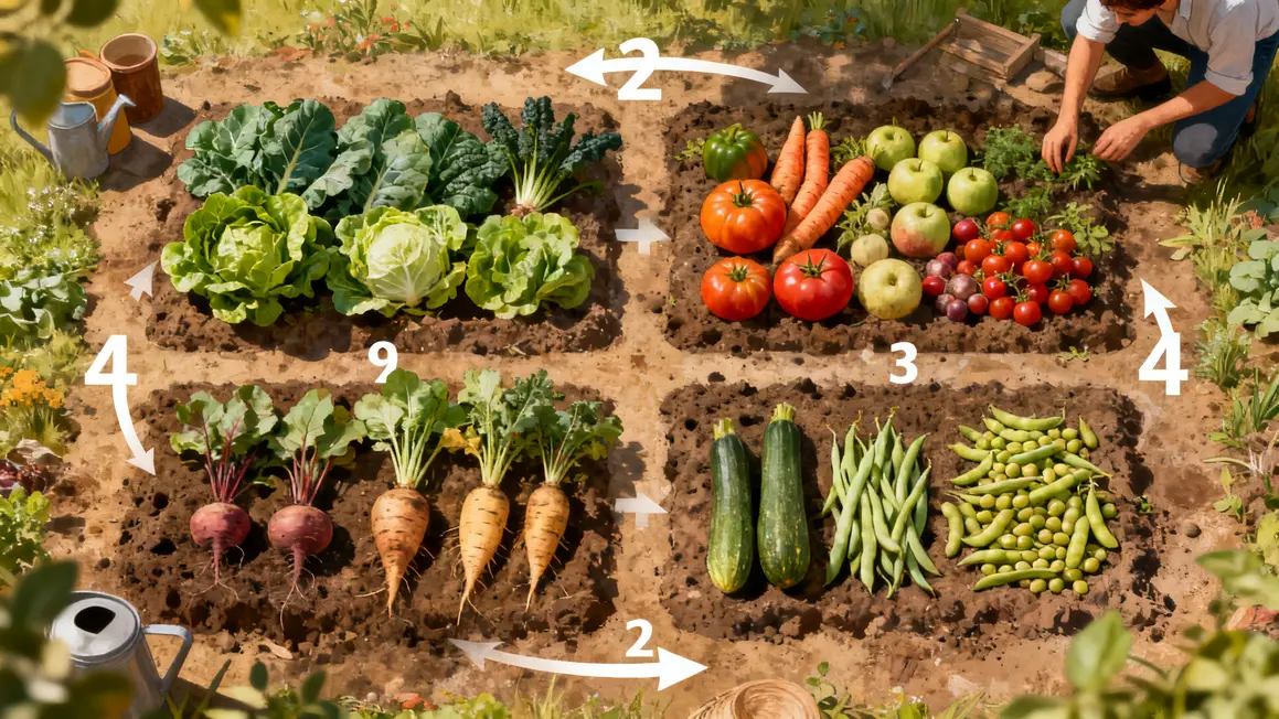 parcelles legumes cycle rotation potagere