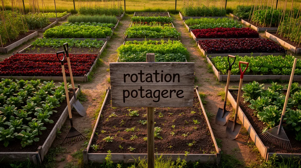 plan du potager pour rotation potagere
