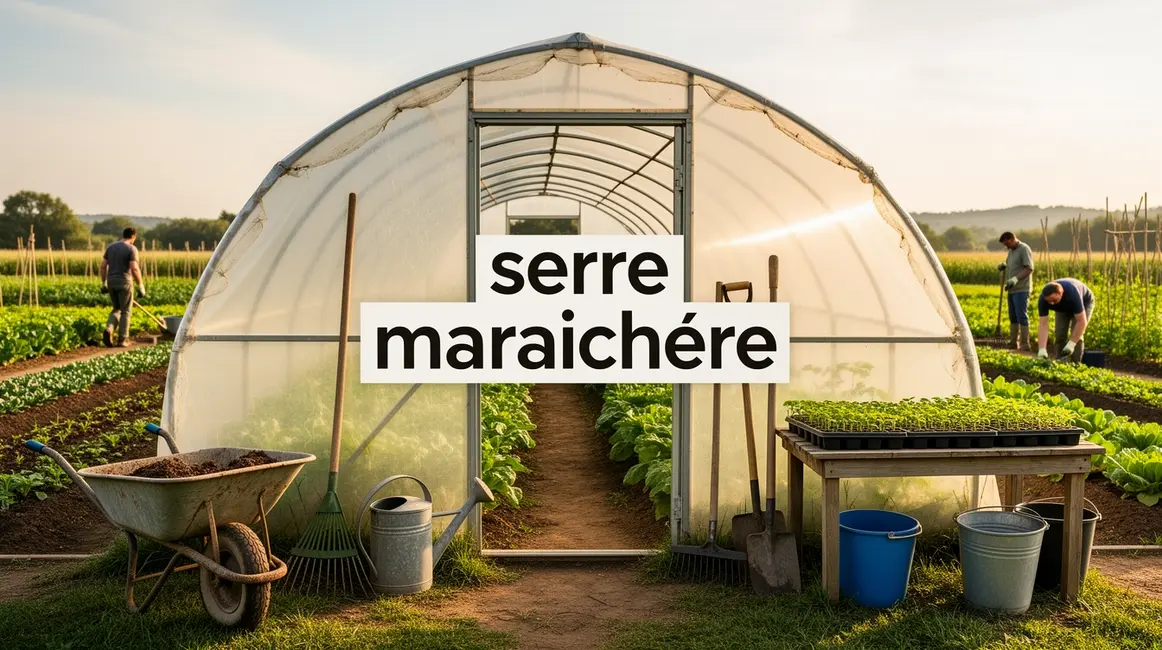 serre maraichere budget serre tunnel photorealiste