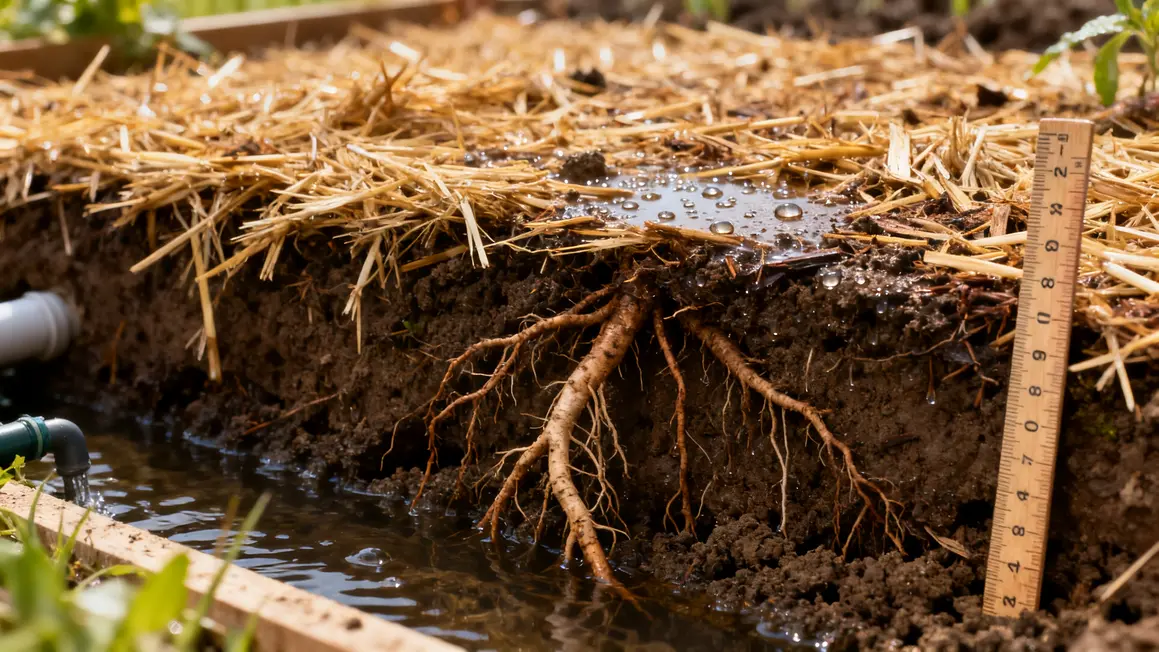 sol vivant paillage eau racines irrigation recuperation pluie