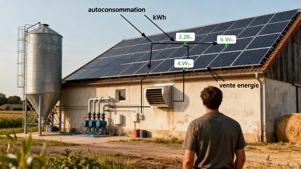 batiment agricole panneaux solaires autoconsommation solaire a la ferme