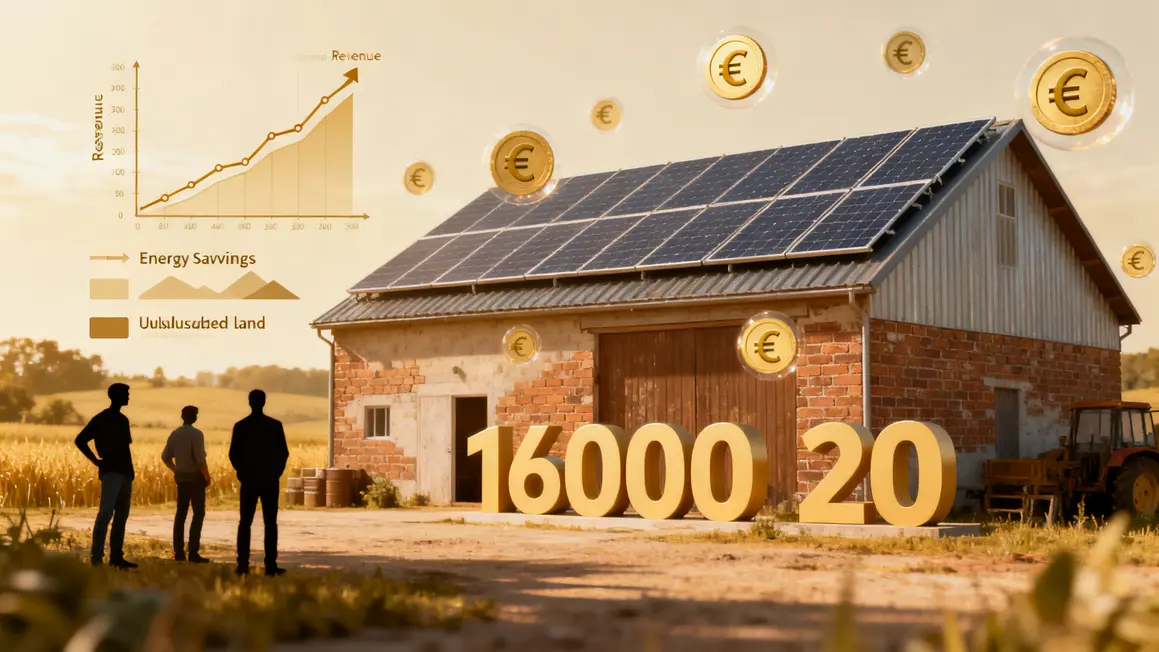 bénéfices économiques panneaux solaires exploitation agricole