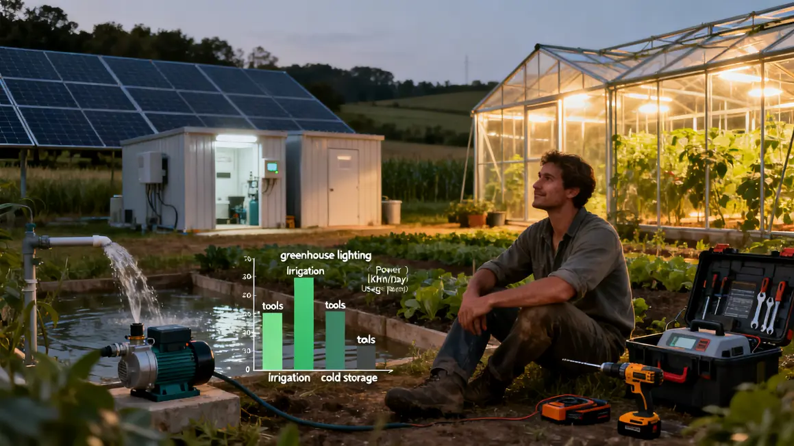 graphique besoins solaires ferme