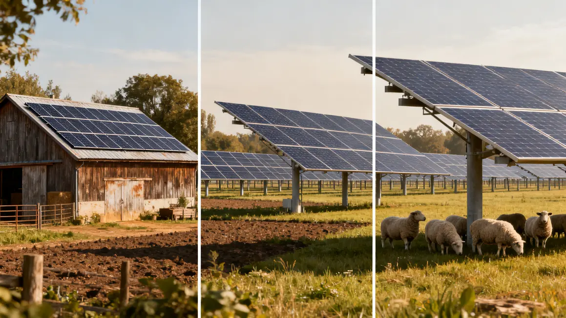 solaire a la ferme panneaux sur toiture ferme solaire ombrieres