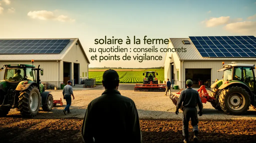 scene ferme panneaux solaires conseils vigilance