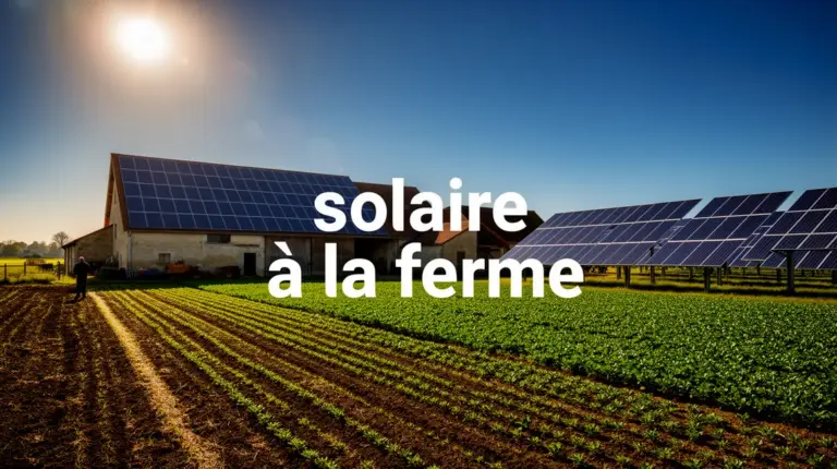 ferme agricole photorealiste solaire a la ferme panneaux solaires sur toits et au sol