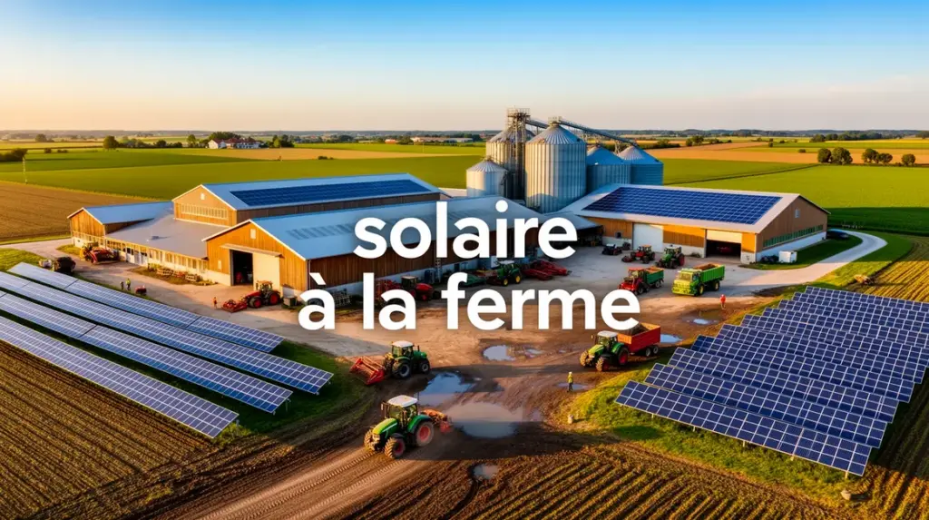 solaire a la ferme grande ferme panneaux solaires toitures et sol