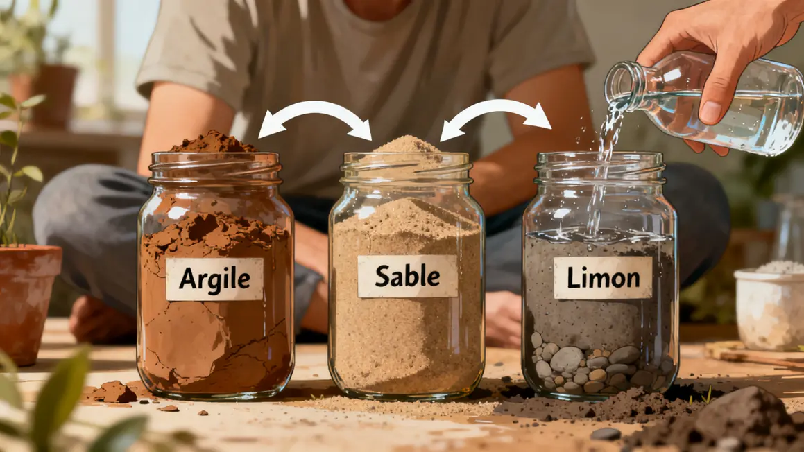Bocaux terre argile sable limon potager bio