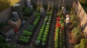 vue aerienne potager bio debutant budget