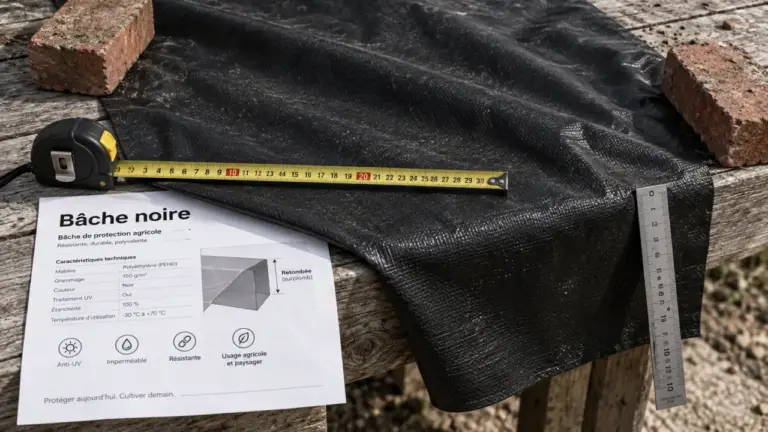 Baches agricoles noires pour occultation, ensilage et paillage