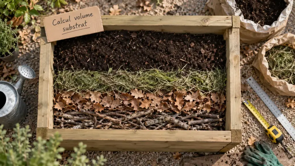 Bacs à potager 120 cm : mesurer le volume de substrat