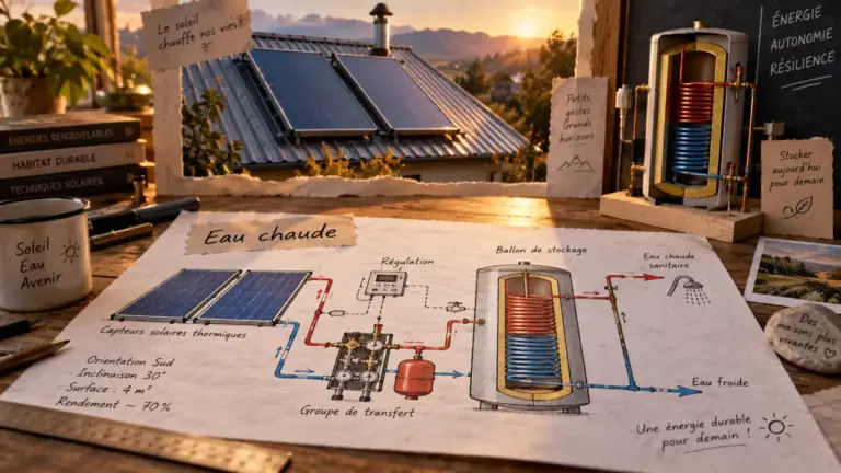 Panneau solaire eau chaude : mauvais dimensionnement, douche froide