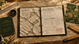 A vendre terres agricoles : bail, prix à l’hectare et liberté d’exploitation