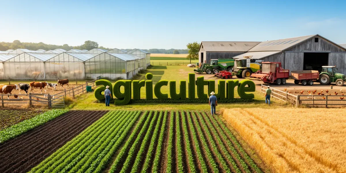 Ferme diverse exploitation vue aerienne analyse projet agricole