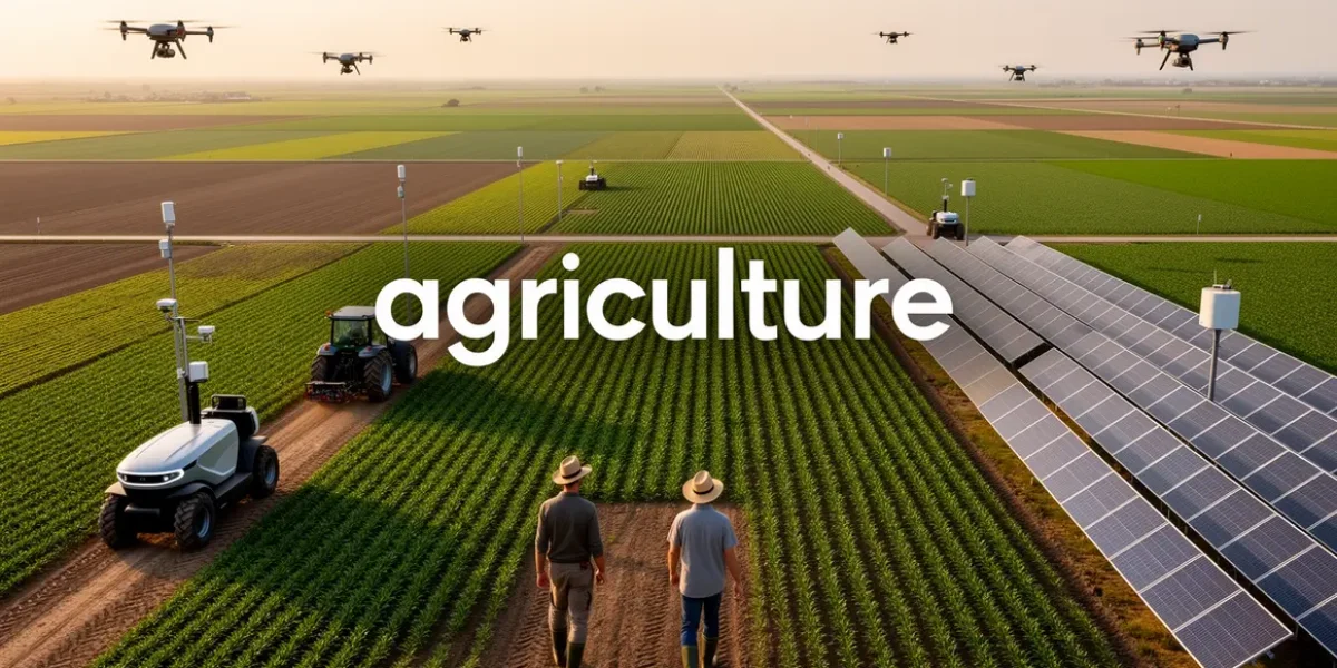 photo paysage agricole moderne technologie 2026