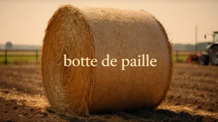 photo botte de paille bien formée