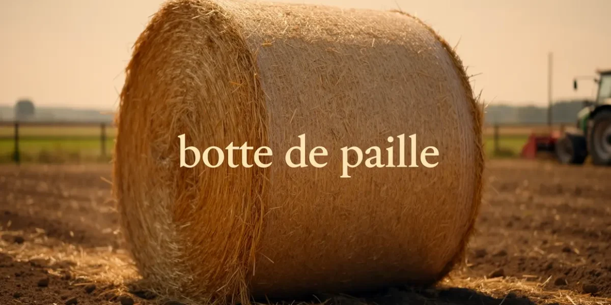 photo botte de paille bien formée