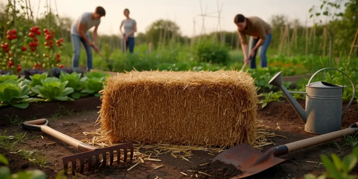 Jardin culture sur botte de paille étapes clés