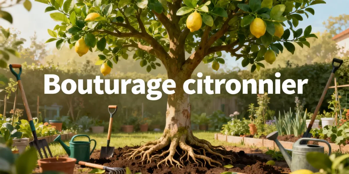 citronnier adulte bouturage illustration racines matériel